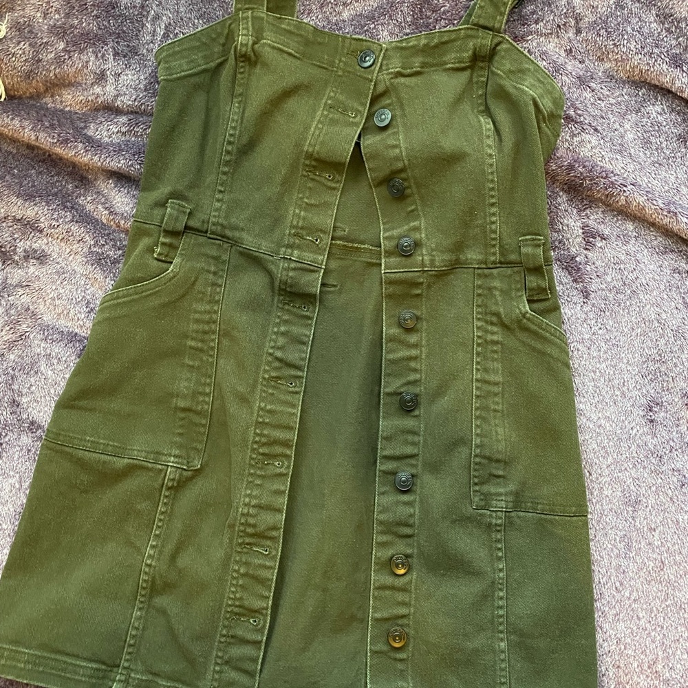 H&M Divided Army Green Dress